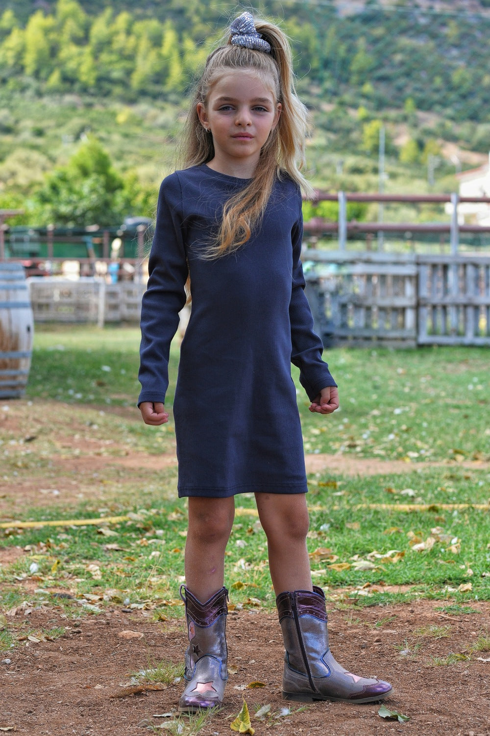 Ribbed mini dress