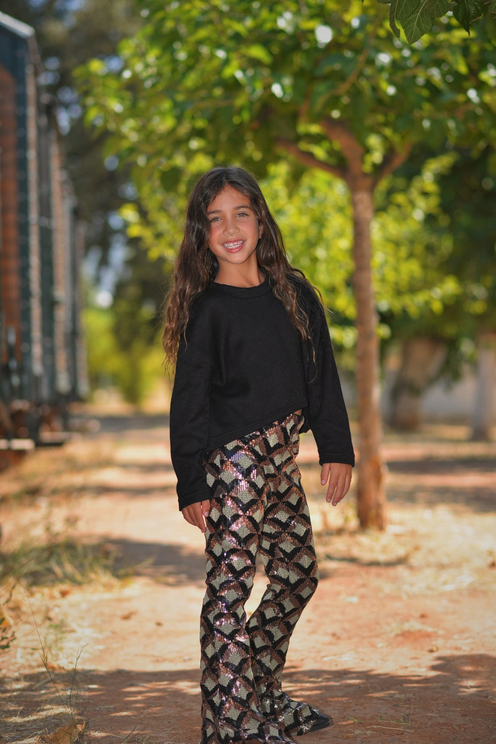 Black Asymmetrical Knit Top