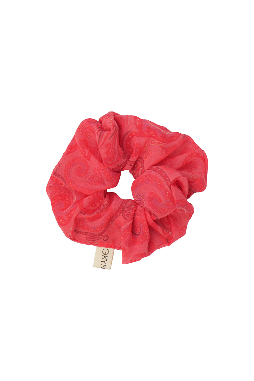 SCRUNCHIE RED PAISLEY