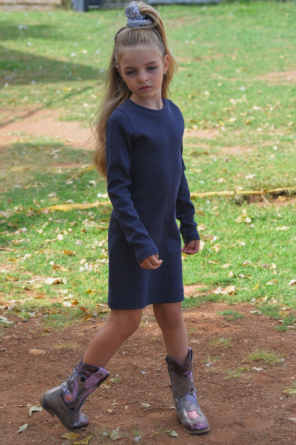Ribbed mini dress