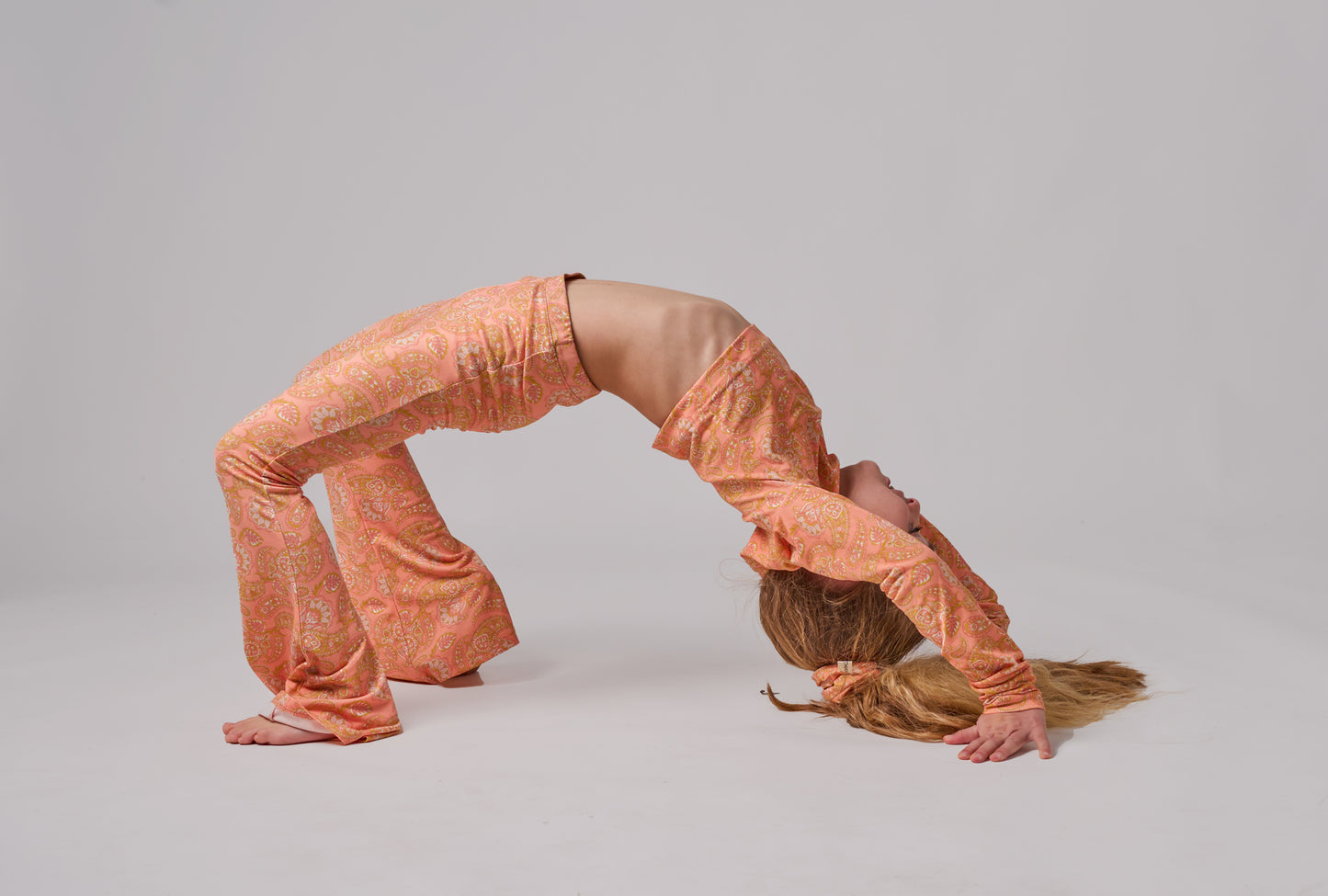 SPORTY FLARE PANTS SALMON