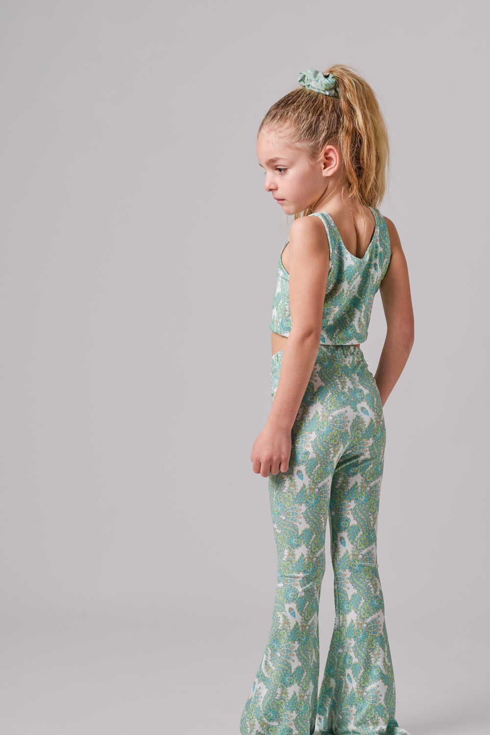 SPORTY FLARE PANTS GREEN