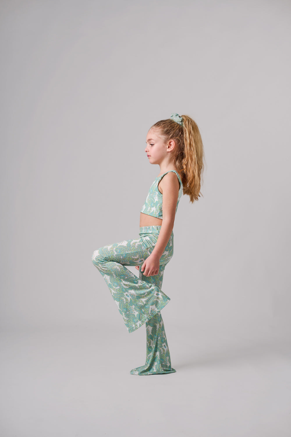 SPORTY FLARE PANTS GREEN