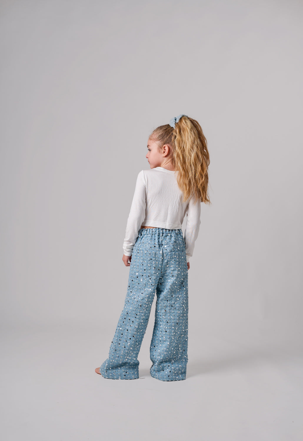 SPORTY CROP TOP LONG SLEEVE WHITE