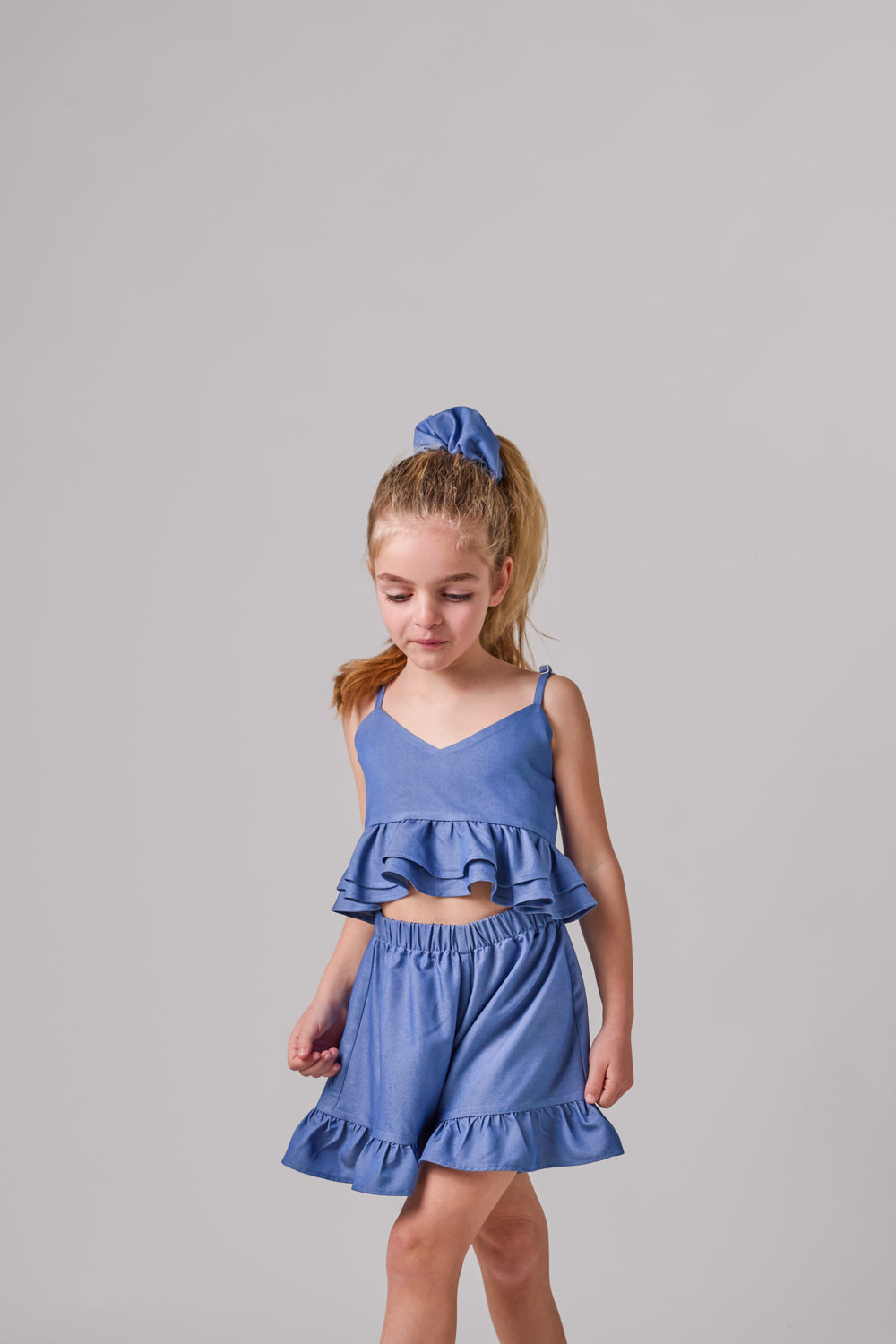 LUMINA RUFFLE TOP JEAN