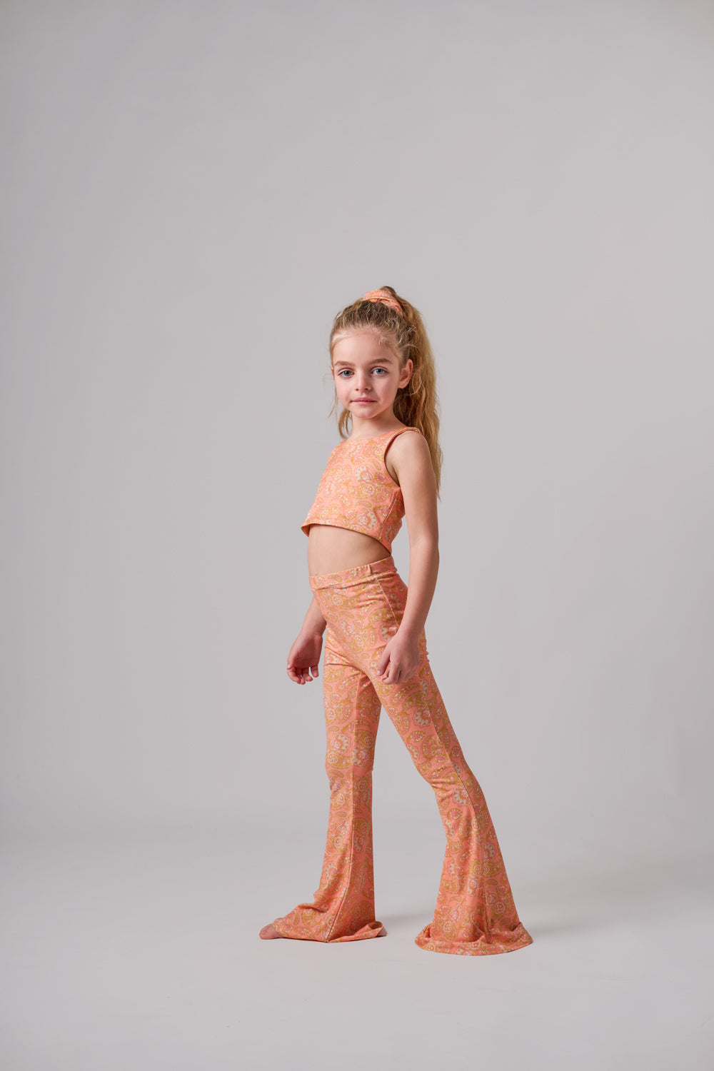 SPORTY CROP TOP SALMON