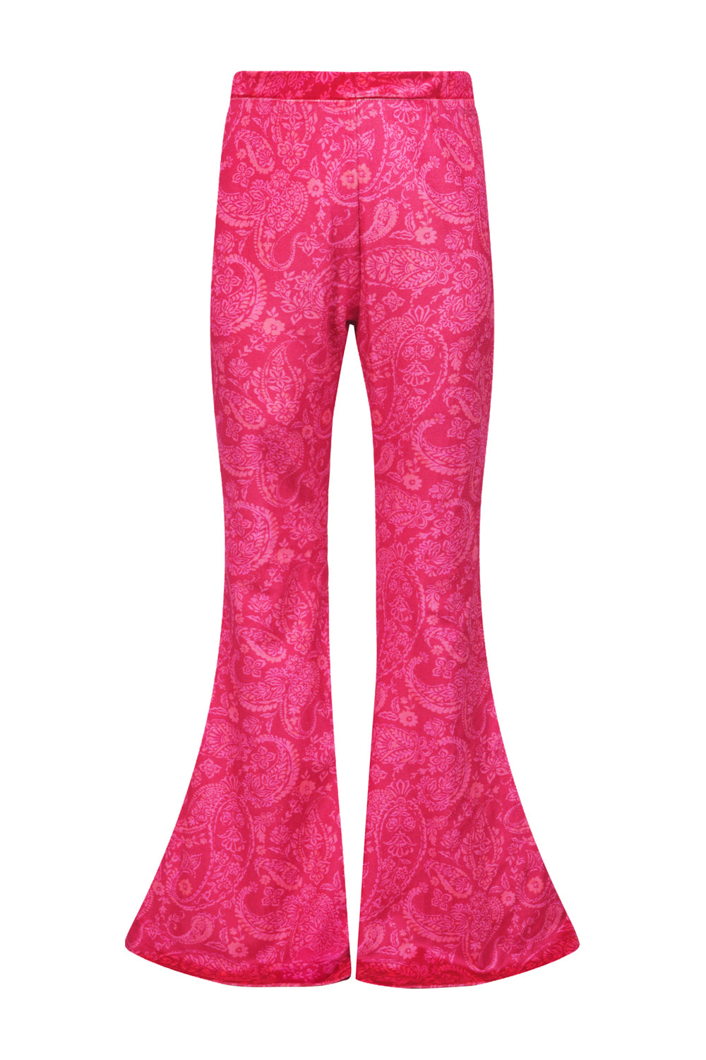 Magenta Paisley flare pants