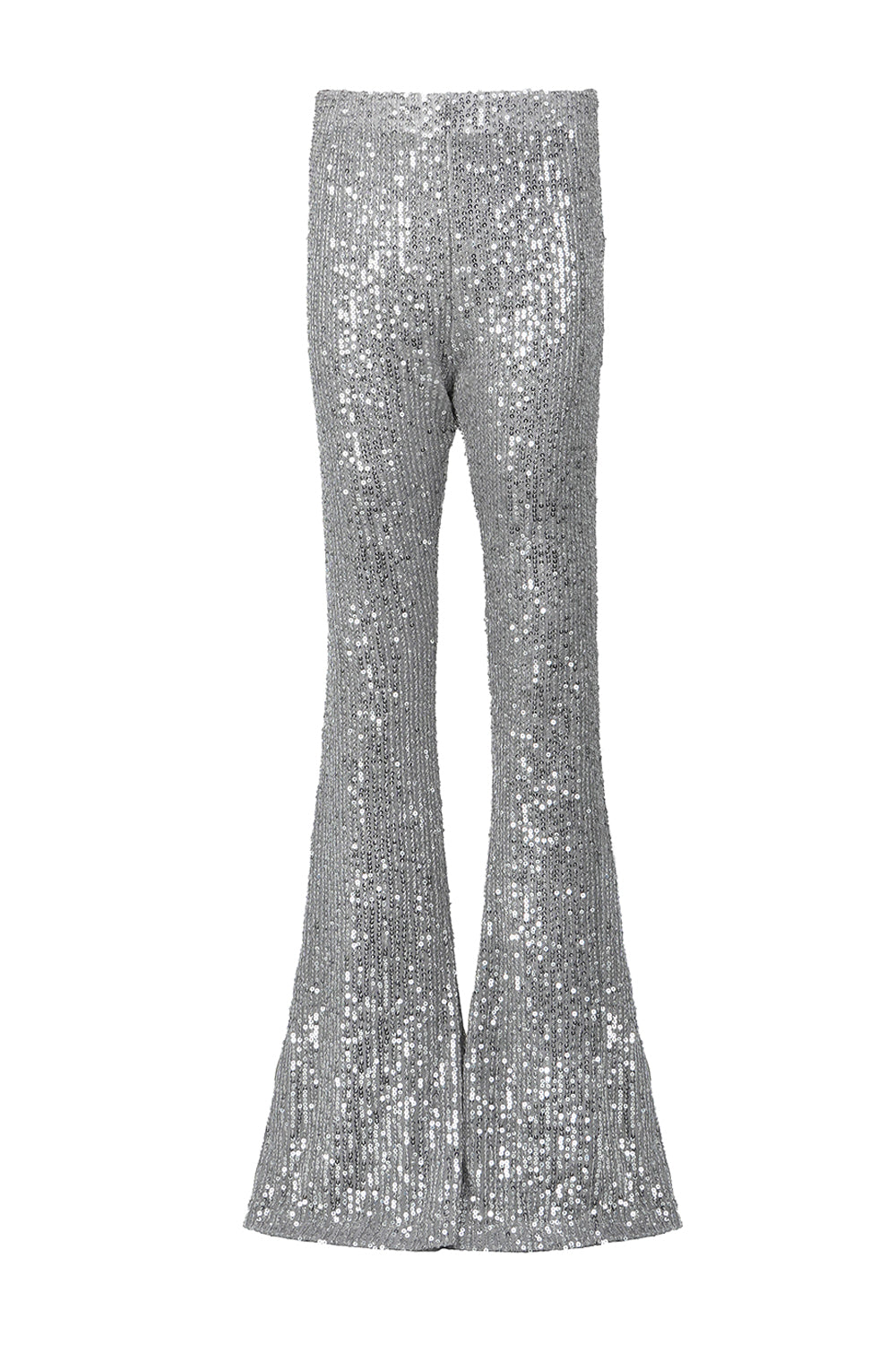 Silver flare pants