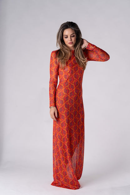 Sunmelo Maxi Mesh Dress