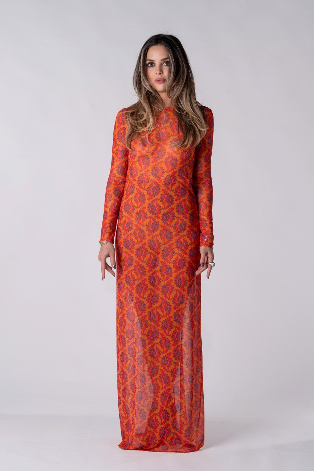 Sunmelo Maxi Mesh Dress