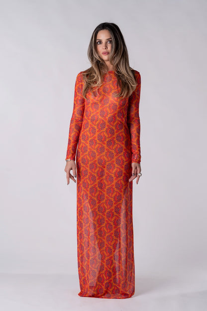 Sunmelo Maxi Mesh Dress