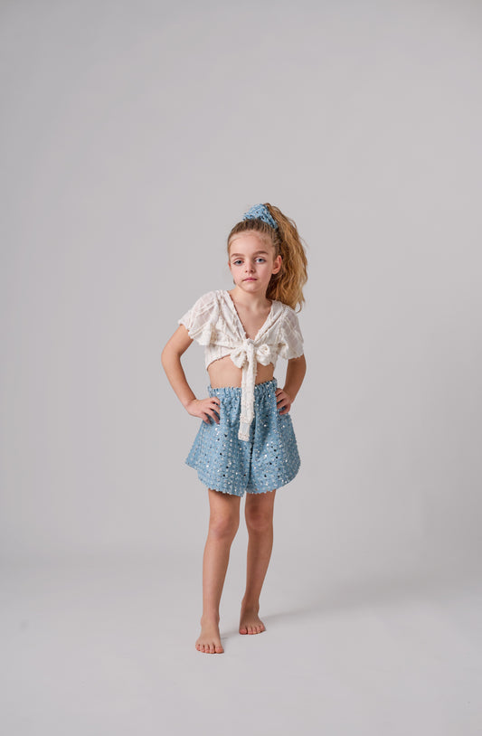 LUMINA  DENIM SHORTS
