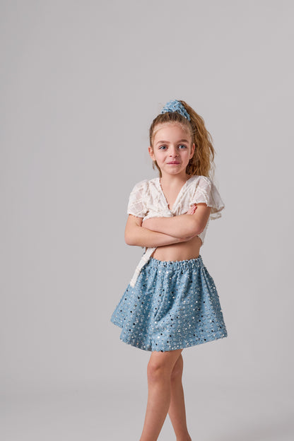 LUMINA DENIM SHORTS