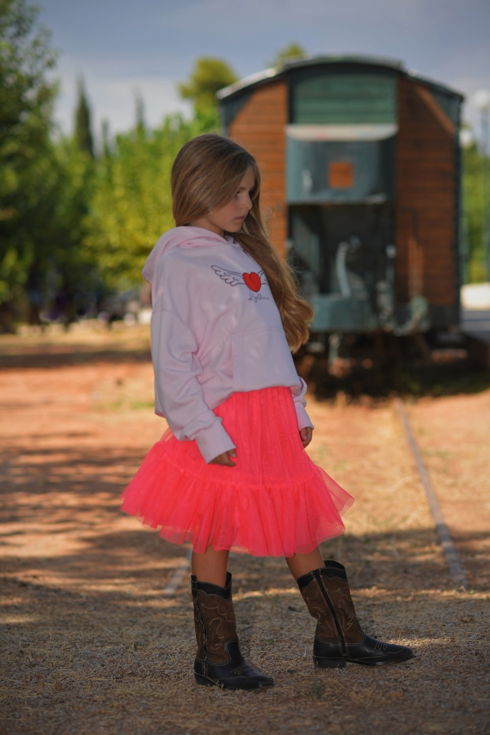 Avalon Tulle Skirt coral