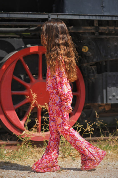 Magenta Velvet Pants
