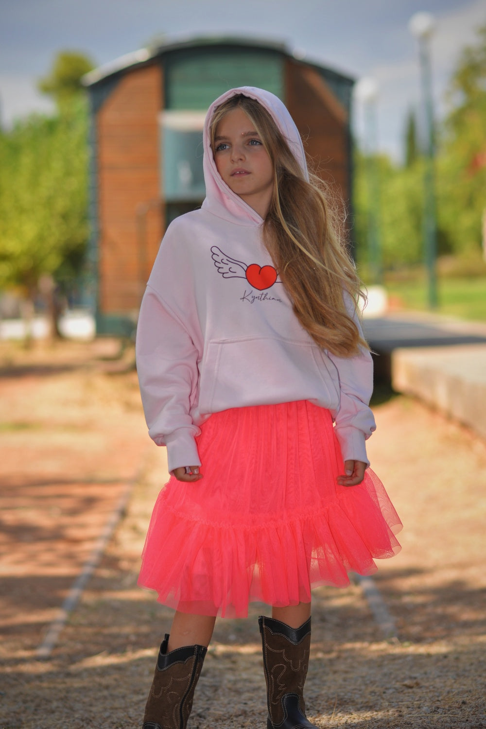Avalon Tulle Skirt coral