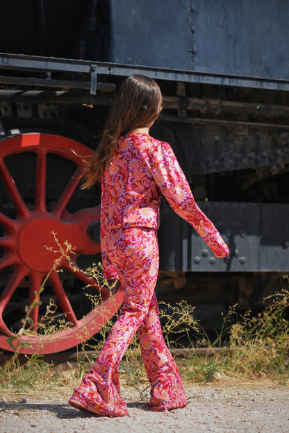 Magenta Velvet Pants