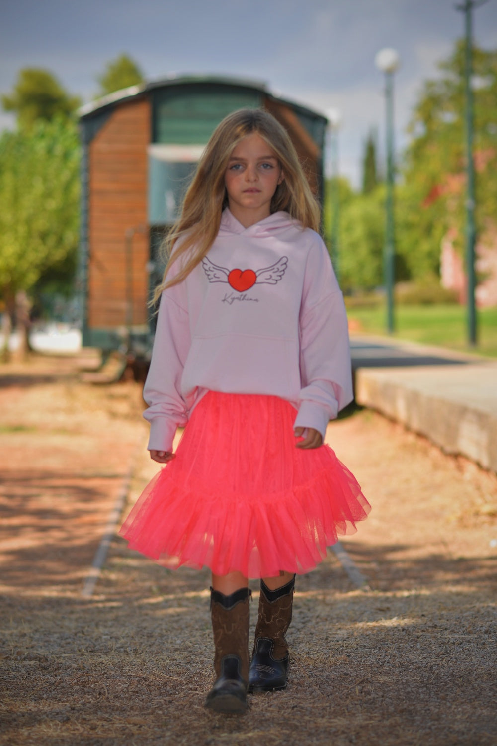 Avalon Tulle Skirt coral