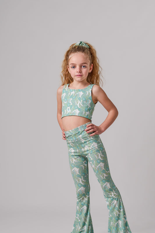 SPORTY CROP TOP GREEN