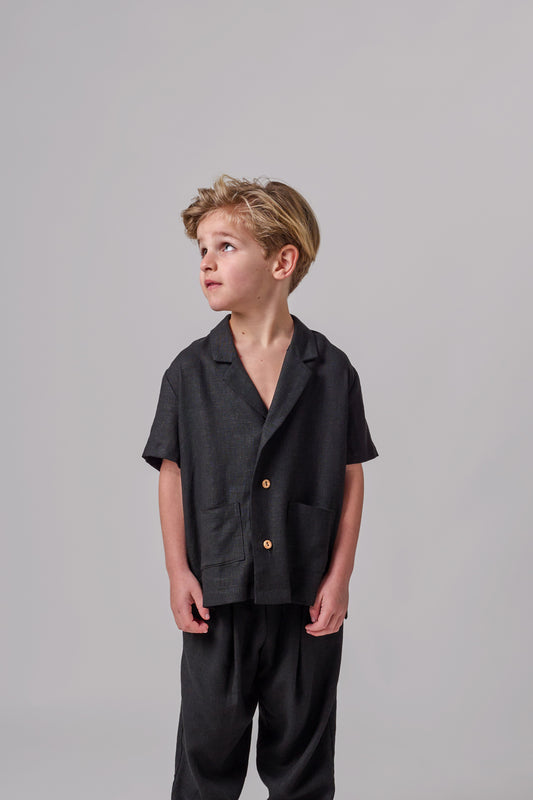 MR&MRS RELAXED SHIRT BLACK