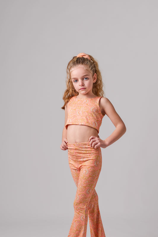 SPORTY CROP TOP SALMON
