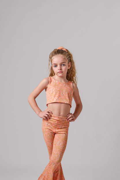 SPORTY CROP TOP SALMON