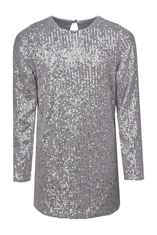 Silver disco dress