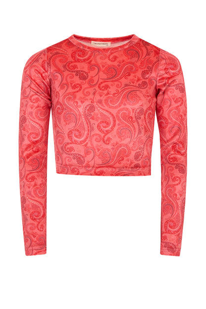 CAPSULE RED VELVET TOP